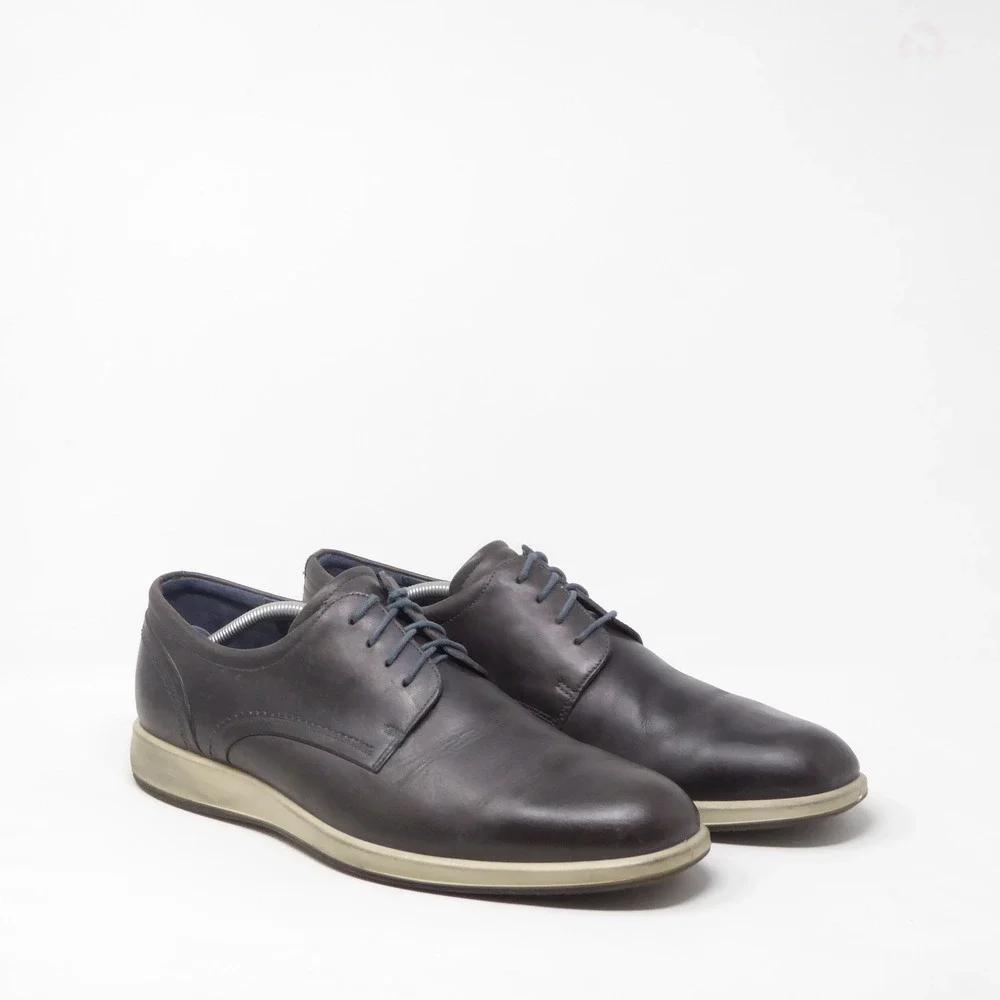 ECCO Jared Mens Oxford Shoes Dark Brown Leather Lace Up Casual 45 / 11